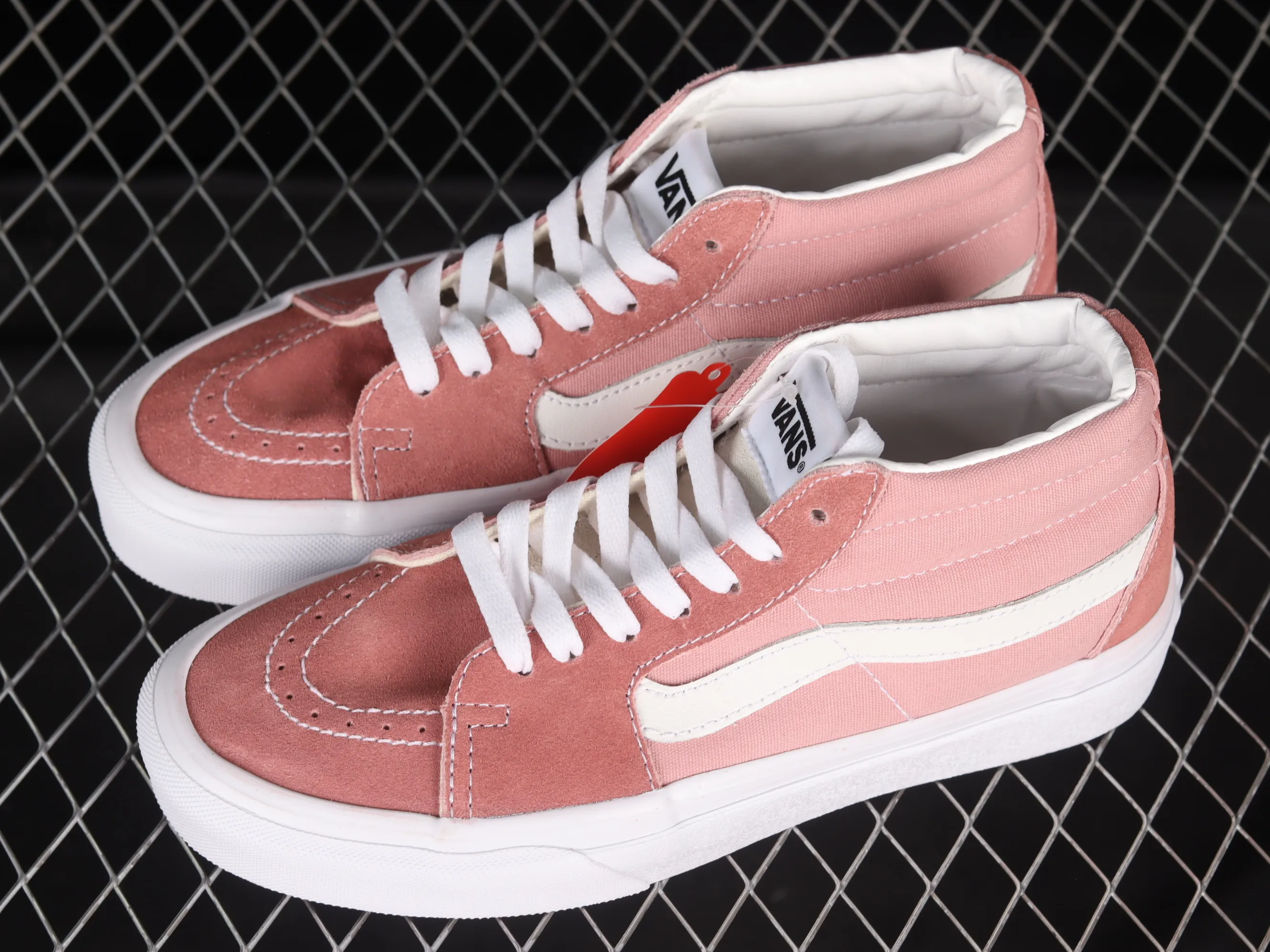 All categories Vans Vans series Vans Mid Vans China Vans Sk8-Mid cherry blossom pink mid-top casual sneakers VN0A3WM3609